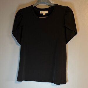 Michael Kors Black Short Sleeve Top